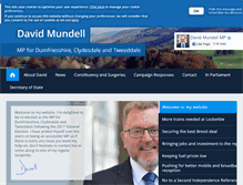 Tablet Screenshot of davidmundell.com